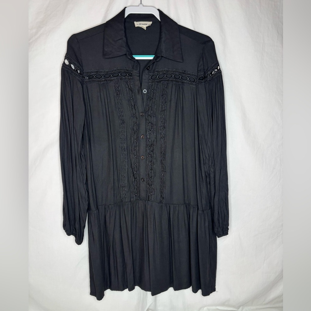 ee:some women’s dress sizeL drop waist tunic long sleeve loose flowy